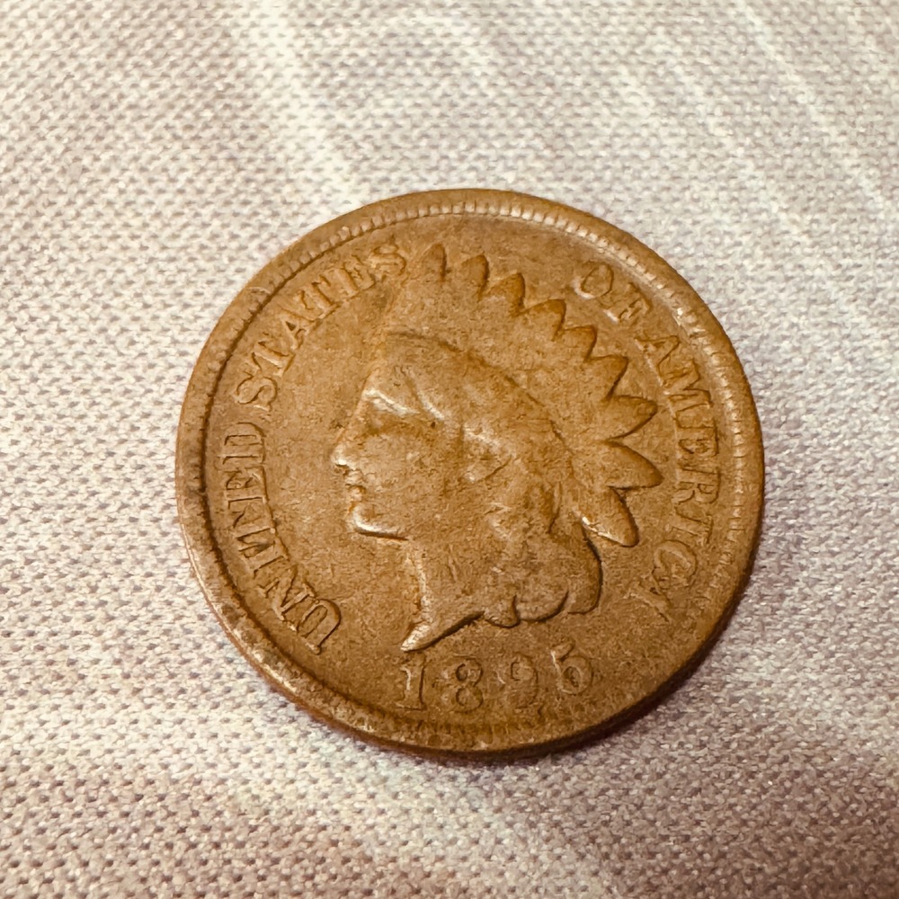 1895 Indian Head Penny United States One Cent Coin 0395